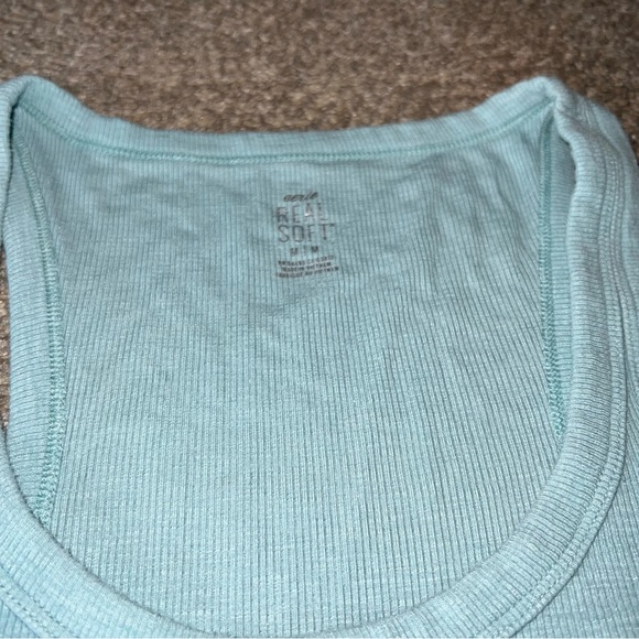 Aerie - Aqua Blue Tank Top - Medium - Picture 3 of 3